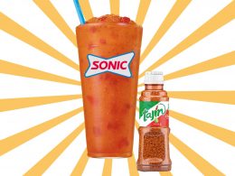 sonic drink on bright background