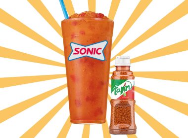 sonic drink on bright background
