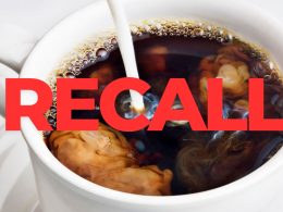 coffee cup with the word recall overlaid on it