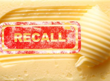 butter with a recall stamp on top